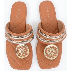 Circus NY by Sam Edelman Artem Flat Square-toe Slip-on Thong Sandals Women's 7